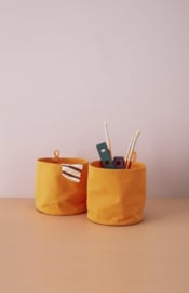 Kids Concept Toy Storage Mango | Kids Concept Opberg mandje met Naam warm geel