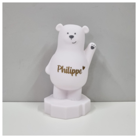 Lou de beer spaarpot met naam | Atelier Pierre Money Box Wit