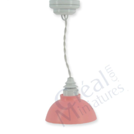 CR-2283 LED Witte plafondlamp met roze kap