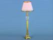 FA13035 Staande lamp met witte kap