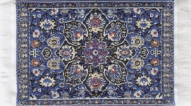SAD-D697E Turks tapijt blauw 5 x 7cm