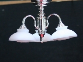 WH-EL184S Moderne zilverkleurige 3-armige hanglamp