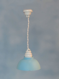 SAD-DE274 Plafondlamp met ronde blauwe kap