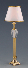 CR-2426 Koperen staande lamp met witte kap