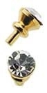 HW1144 Ronde deurknop met kristallen knop