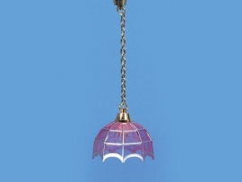 WH-EL84 Hanglamp Tiffany / zilver