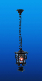 FA15025 Sierlijke hanglamp zwart voor buiten