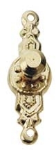 HW1105 Ronde deurknop -provinciaal- ((2 stuks)
