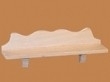 WH-BU9256 Wandplank blankhout