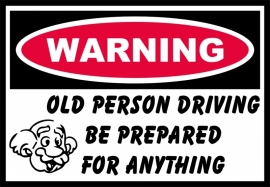 Warning Old person