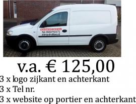 Bestelauto met KLEIN logo