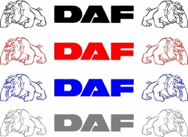 DAF Bull raamsticker