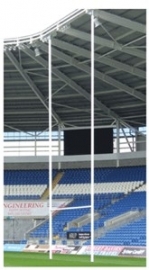 Aluminium Socketed Rugby Posts 10 metres & 12 metres
