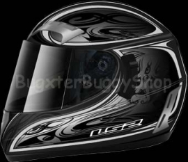 Shogun black silver fiberglass