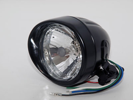 Koplamp PGO BR150/200 en 250cc met E keurmerk (zijdemat zwart of Chrome)