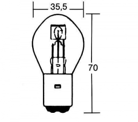 Lamp, groot/dimlicht voor  buggy's/quad en scooters