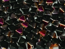 Bicone Beads 6 mm Jet Sliperit (per 50)