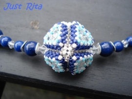 Lapis Lazulli met beaded bead