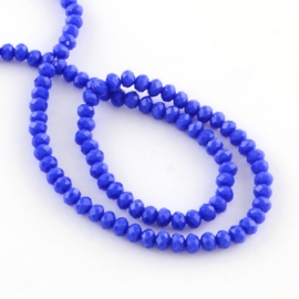 Rondellen 3 x 4 mm Royal Blue