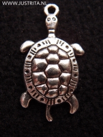 mb007 metalen bedel schildpad