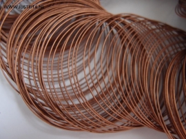 Memory wire 5.5 cm roodkoper.