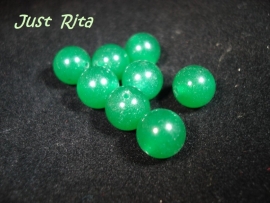 Groene Jade rond 10 mm