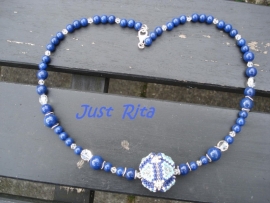 Lapis Lazulli met beaded bead