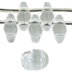 Superduo 2.5x5mm Crystal (per 10 gram)