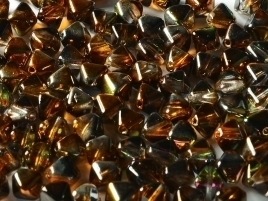 Bicone Beads 6 mm Crystal Magic Copper (per 50)