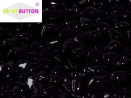 Spiky Button® 4,5 x 6,5 mm Jet (per 22)