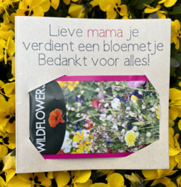 MD001 Bloemenkaartje bedankt