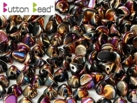 Button Bead® 4mm Jet Full Sliperit (per 20)