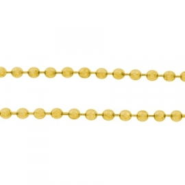 Ball chain goudkleur 1.5 mm