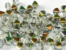 Bicone Beads 6 mm Crystal Vitail (per 50)