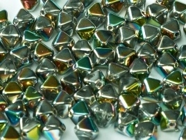 Bicone Beads 6 mm Crystal Vitrail Full (per 50)
