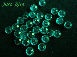 Kristallen rondel 6 mm