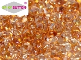 Spiky Button® 4,5 x 6,5 mm Crystal Apricot Medium (per 18)