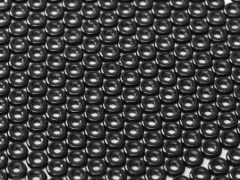 O Beads® 2 x 4 mm Jet  (per 5 gram)