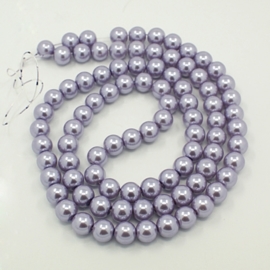 streng Glasparels rond 4mm Lavender