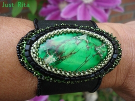 Armband "Green lizard"