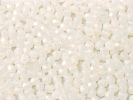 FP Facet 3mm White Opal (per 60)