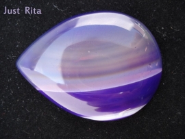 Cab e41 Paarse Streep Agaat / Purple Stripe Agate