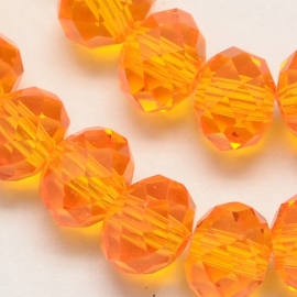 Rondellen 3 x 4 mm Transparent Orange