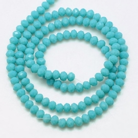 Rondellen 3 x 4 mm Opaque Turqoise