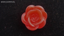 Resin cabochon roos rood 18mm
