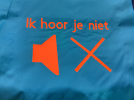 Lichtblauw met neon oranje