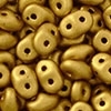 Superduo 2.5x5mm Matte Metallic Goldenrod (per 10 gram)