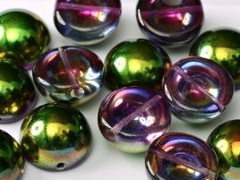 Dome Beads 14 x 8 Crystal Magic Orchid (per 5)