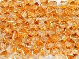 Bicone Beads 6 mm Crystal Apricot Medium (per 50)