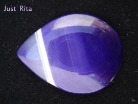 Cab e40 Paarse Streep Agaat / Purple Stripe Agate